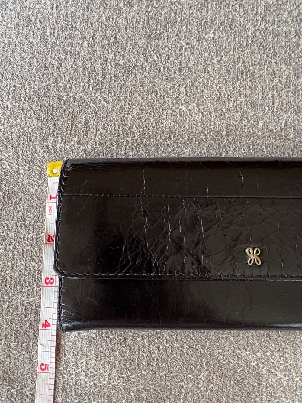 HOBO Black 100% Leather Long Wallet EUC - Picture 6 of 7